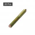 Uxcell M10 Hanger Bolts Length 3-5 32 80mm Double Headed Self-tapping Screw 10mm Wood Joint Furniture Legs 20pcs