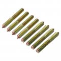 Uxcell M10 Hanger Bolts Length 3-5 32 80mm Double Headed Self-tapping Screw 10mm Wood Joint Furniture Legs 20pcs
