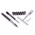Aintier Diesel Injector Seat Cutter Kit With Flat Reamer T-handle Angled Hex Key And Storage Case Fit For Bmw Mercedes-benz Psa