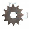 Goofit 20mm Sprocket Front For Motorcycle Atv Dirt Bike 420-12t