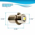 Hqrp High Power Upgrade Bulb 3w Led 180lm 6-24v Compatible With Dewalt Dw908 Dw919 Dw906 Dw918 Dw904 Dw902  Dw9043 Dw9083