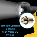 Hqrp High Power Upgrade Bulb 3w Led 180lm 6-24v Compatible With Dewalt Dw908 Dw919 Dw906 Dw918 Dw904 Dw902  Dw9043 Dw9083