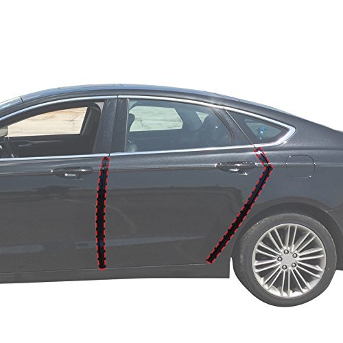 Red Hound Auto Door Edge Lip Guards 2013-2018 For Ford Fusion 4pc Clear Paint Protector Film Not Universal Pre-cut Custom Fit