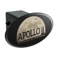 Nasa Apollo 11 Moon With Saturn V Rocket And Launchpad Oval Tow Trailer Hitch Cover Plug Insert