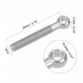 Uxcell M12 X 80mm Machinery Shoulder Swing Lifting Eye Bolt 304 Stainless Steel Metric Thread