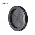 Uxcell Rubber Grommet Round Double-sided Mount Dia 90 Mm Id 80 For Wire Protection 4pcs