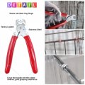Glarks 362pcs Hog Ring Pliers Withs Kit60pcs 1 2 3 4 3 8 Steel Rings Ring And Anti-cutting Gloves For Upholstery Fencing Diy