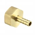 Uxcell Brass Barb Hose Fitting Connector Adapter 8mm X 3 4 Pt Female Pipe 2pcs