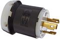 Hubbell Hbl2621 Locking Plug 30 Amp 250v L6-30p Black And White 