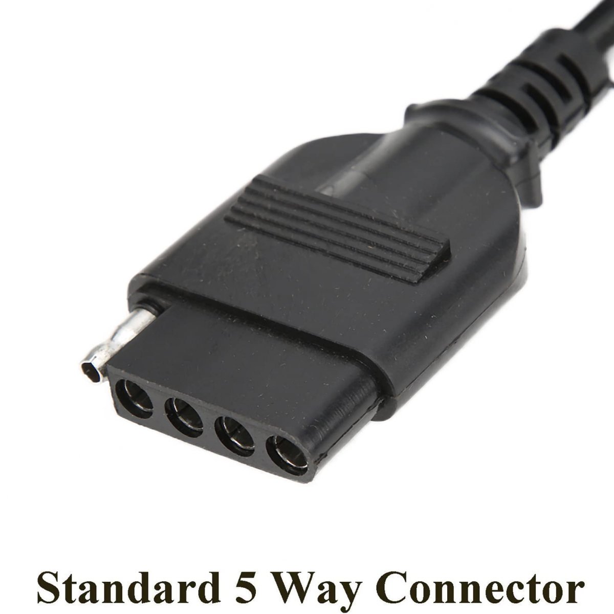 Rv Blade 7 Way Round To 5 Pin Flat Trailer Coiled Wiring Connector Adapter Plug-foot 5ft 5 For Campers And Boat Trailers Usable