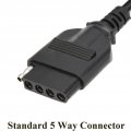 Rv Blade 7 Way Round To 5 Pin Flat Trailer Coiled Wiring Connector Adapter Plug-foot 5ft 5 For Campers And Boat Trailers Usable