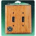 Jackson Deerfield 902l Oak Double Toggle Wall Plate 