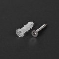 Uxcell 6x26mm Plastic Expansion Tube For Drywall With Screws Translucent 20pcs 