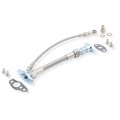 Turbo Oil And Drain Line Kit For 86 To 92 Ma70 7m Gte Supra With Ct26 Braided Steel Teflon Inner Td04lr 