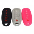 5 Buttons Silicone Key Fob Cover For Hyundai Elantra Palisade Kona Venue 
