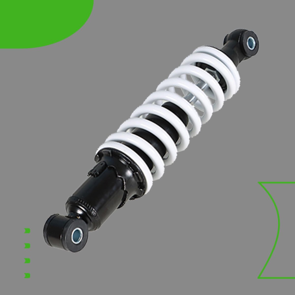 Rear Shock Absorber For Four Wheeled Single Absorbing Atvs 300mm 12750lb Chrome Replacement Part 11 8in Eye To Length