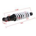 Rear Shock Absorber For Four Wheeled Single Absorbing Atvs 300mm 12750lb Chrome Replacement Part 11 8in Eye To Length