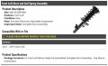 Front Left Driver Side Strut And Coil Spring Assembly Compatible With 2011-2019 Volvo S60 Excludes Electronic Adjustable