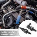 X Autohaux 2 Set 25 64 9 89mm Sae To 13 32 10 5mm Nylon Fuel Line Hose Quick Release Connector Disconnect Straight 90 Degree