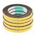 Uxcell 5pcs 10mm X 1mm Single Sided Self Adhesive Shockproof Sponge Foam Tape 5m Length