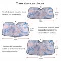 Car Windshield Sun Shade Swirling Blue White Marbled Front Window Sunshade Cover For Most Sedans Suv Truck 55x27 5inch