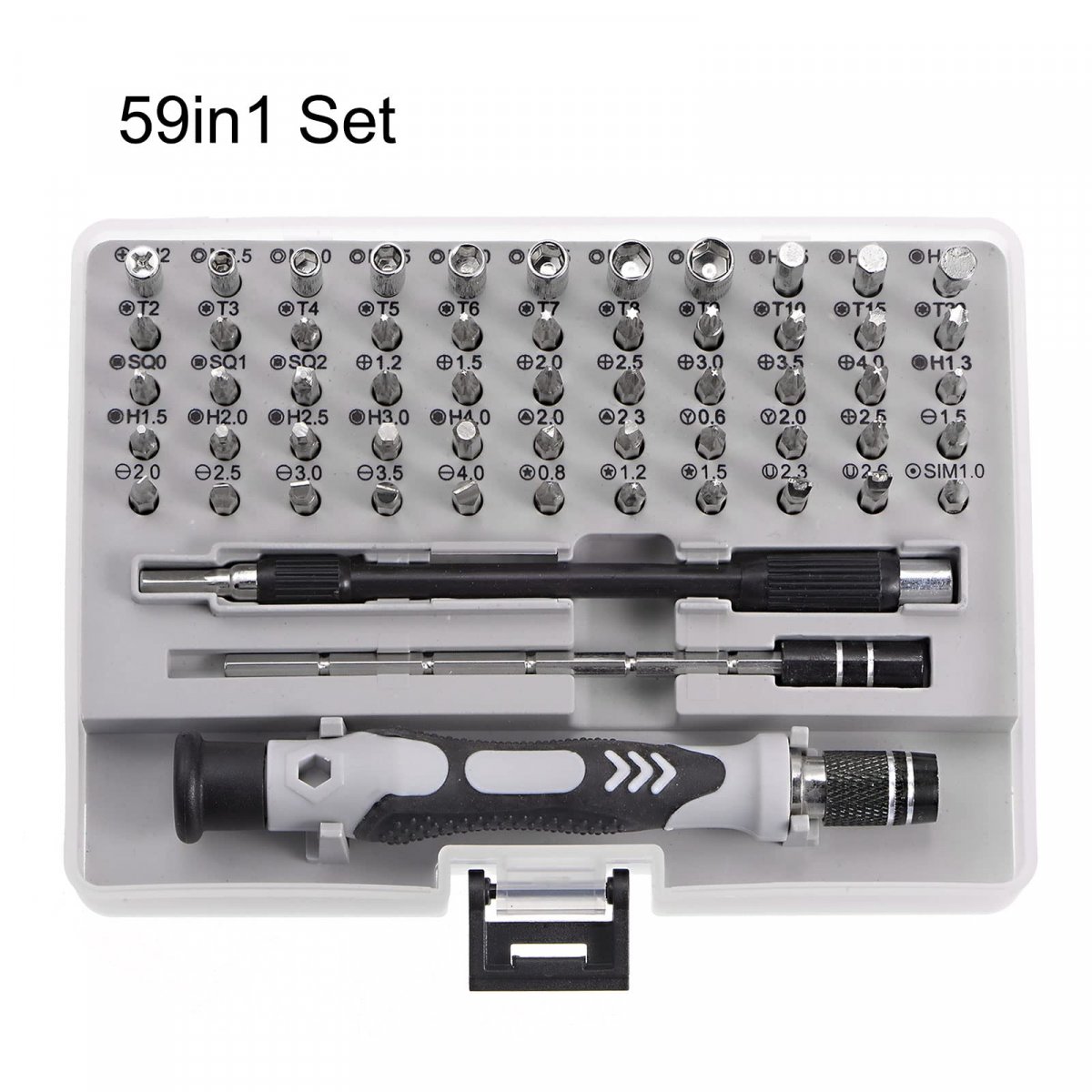 Electronics Repair Tool Kit 59 In 1 Magnetic Precision Screwdriver Tweezer Sets For Repairing Mobile Computer Laptop Small Home