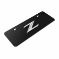 Ipick Image For Nissan 370z Z Logo European Look Half-size Black Stainless Steel License Plate