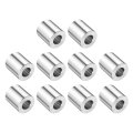 10pcs Stainless Steel Spacers 2 In Bore X Od 1 Length Round Metal Screw Bushing Plain Finish For M12 Screws Bolts And Rods 