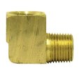 115-d Brass 90 Degrees Street Elbow Extruded 0 In Pipe Thread Pack Of 5 
