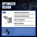 Bunker Indust Spare Tire Mount Bracket With Lock Side Utility Carrier For Trailer Tongue Boat 4 5 Lugs Wheel Holder Up To