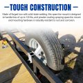 Bunker Indust Spare Tire Mount Bracket With Lock Side Utility Carrier For Trailer Tongue Boat 4 5 Lugs Wheel Holder Up To
