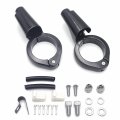 Motorcycle Front Turn Signal Relocation Kit Gloss Black For H D Harley Fxd Dyna 2008 To 2017 Part Number Hkmt224-023-gbk 