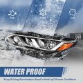 Auto Dynasty Halogen Model Factory Style Headlight Lamp Compatible With Nissan Sentra S Sv 2020-2022 Driver Left Side Black