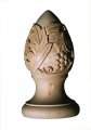 Gw4237 Hand Carved Grapes Finial In Basswood By Campbell Moulding 