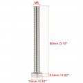 Uxcell M8x80mm Hex Bolts 304 Stainless Steel Hexagon Screw Bolt 5 Pcs