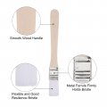 Uxcell 36pcs 5 3 Paint Brush 0 6 Width Soft Nylon Bristle With Wood Handle For Wall Cabinets Fences White