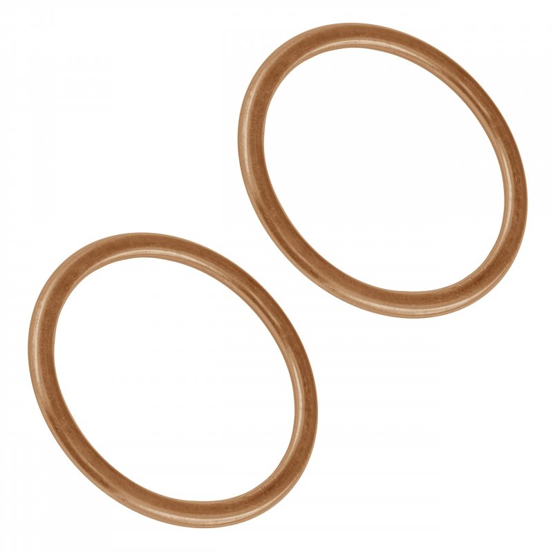 Caltric 2x Muffler Pipe Gasket For Honda Shadow Sabre 1100 Vt1100c2 2000-2007