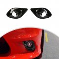 Front Foglights Covers Trim External Accessories For 2015 2023 Dodge Charger Black Hm-17964 