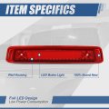 Auto Dynasty 3d Led Bar Red Housing 3rd Third Rear Center High Mount Brake Light Stop Lamp For Jeep Commander 06-10