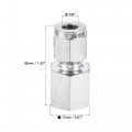 Uxcell Compression Tube Fitting 1 4npt Female Thread X 4 Od Straight Coupling Adapter 304 Stainless Steel