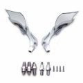 Httmt Mt252-005 Ttt001- Alloy Twist Diamond Custom Mirror Compatible With All Kawasak Suzuk Cruiser