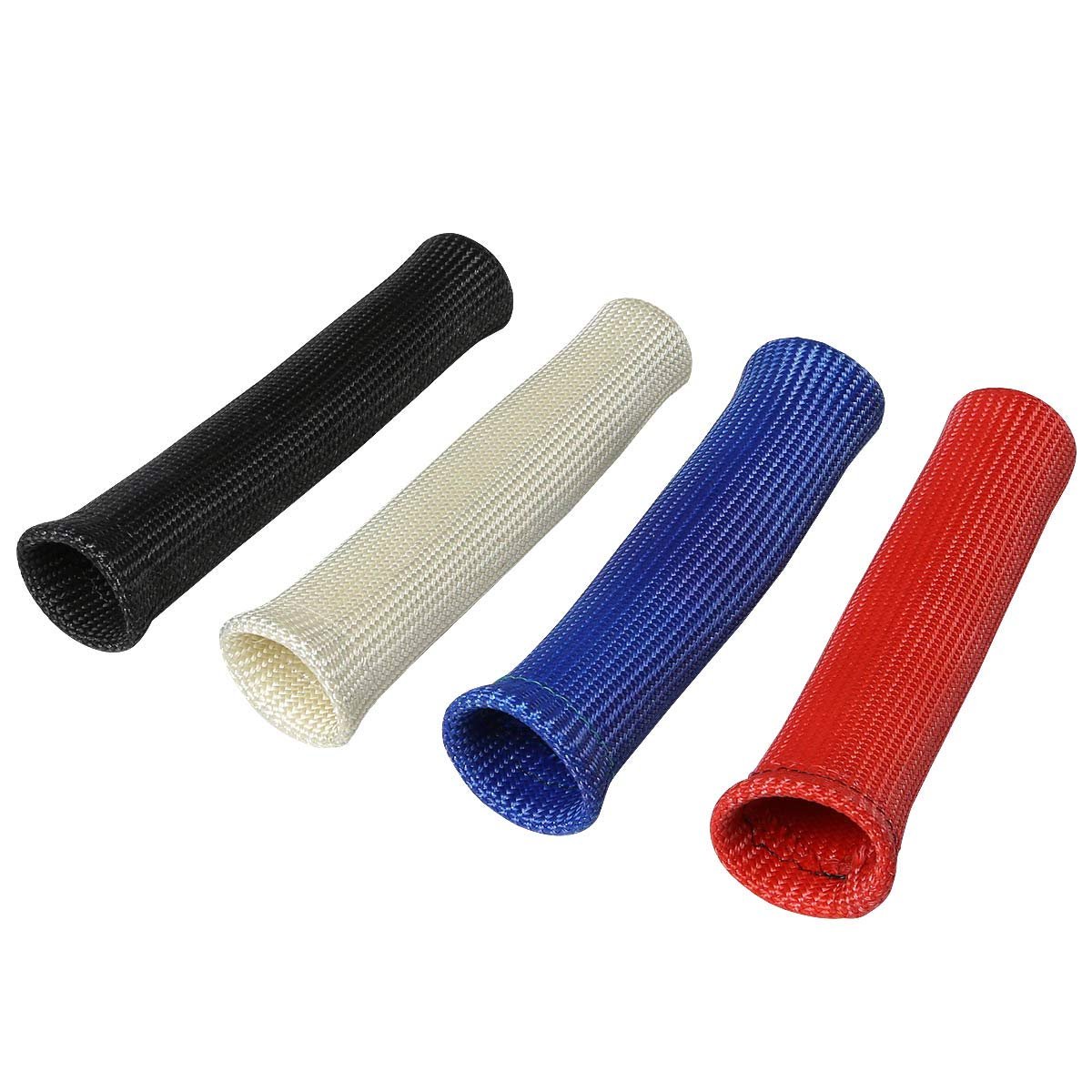 Auto Dynasty High Temperature Spark Plug Wire Boot Protect Sleeve Cover For 8 Cyl Red