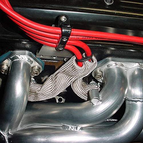Auto Dynasty High Temperature Spark Plug Wire Boot Protect Sleeve Cover For 8 Cyl Red