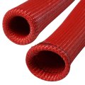 Auto Dynasty High Temperature Spark Plug Wire Boot Protect Sleeve Cover For 8 Cyl Red
