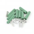 Uxcell A15121500ux0383 Installation Part Metal Adjustable Screw Glass Door Clip Clamp Holder Silver Tone 4pcs