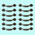 12 Cabinet Pull Black Wrought Iron Heart 3 1 2 Boring Renovators Supply 