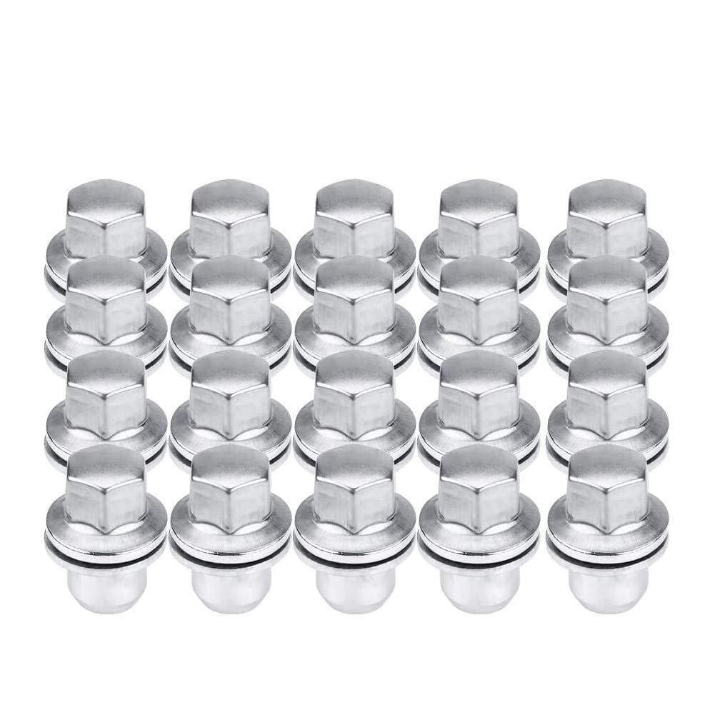 20 Pcs Stainless Steel Wheel Nuts For Discovery 3 4 5 And Rover Sport Reference Lr068126 Rrd500290 Rrd500590 Rrd500510 High