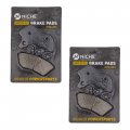 Niche Alloy Steel Brake Pad Set For Harley-davidson Street Glide Dyna Road King 44082-00e Front Rear Organic 2 Pack