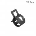 Uxcell Steel Band Clamp 13mm Inner Dia Fit 13 5-14 2mm Od Hose Spring Type Action Fuel Line Silicone Tube Clip Black 20pcs