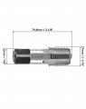 Qwork 3 4 -14 Npt Pipe Tap Carbon Steel For Clean And Re-thread Damaged Or Jam Threads